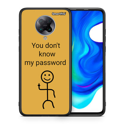 Θήκη Xiaomi Poco F2 Pro My Password από τη Smartfits με σχέδιο στο πίσω μέρος και μαύρο περίβλημα | Xiaomi Poco F2 Pro My Password case with colorful back and black bezels