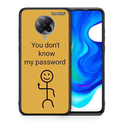 Θήκη Xiaomi Poco F2 Pro My Password από τη Smartfits με σχέδιο στο πίσω μέρος και μαύρο περίβλημα | Xiaomi Poco F2 Pro My Password case with colorful back and black bezels