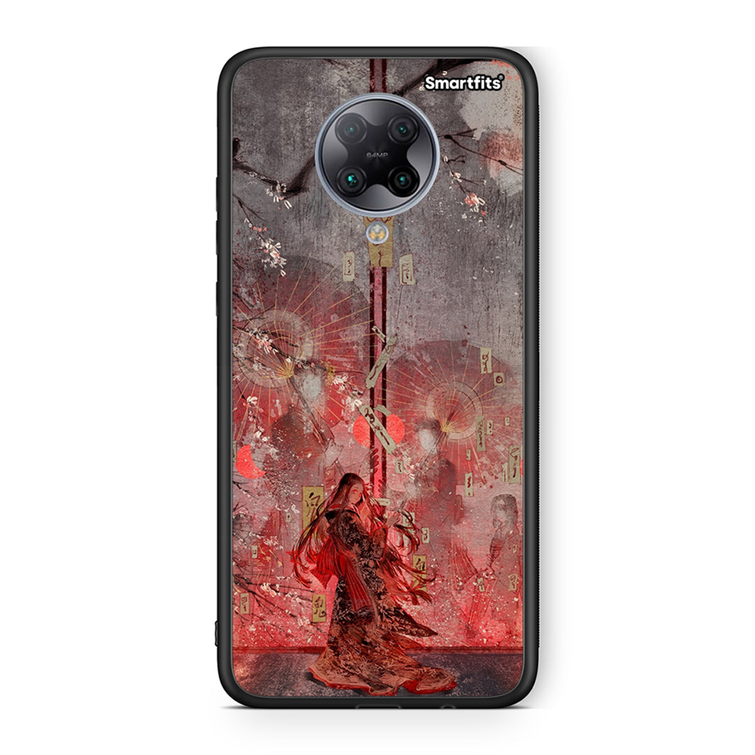 Xiaomi Poco F2 Pro Nezuko Kamado θήκη από τη Smartfits με σχέδιο στο πίσω μέρος και μαύρο περίβλημα | Smartphone case with colorful back and black bezels by Smartfits