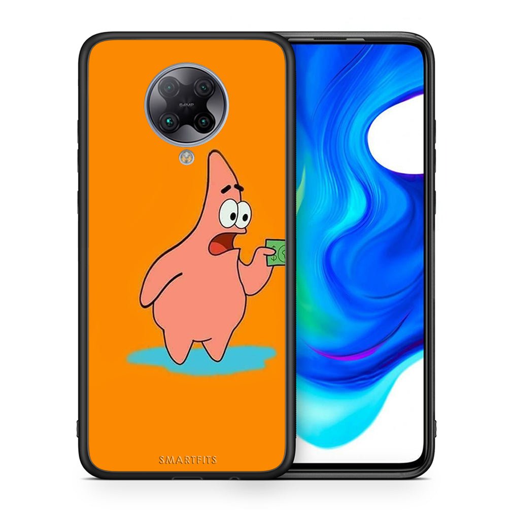 Θήκη Αγίου Βαλεντίνου Xiaomi Poco F2 Pro No Money 1 από τη Smartfits με σχέδιο στο πίσω μέρος και μαύρο περίβλημα | Xiaomi Poco F2 Pro No Money 1 case with colorful back and black bezels