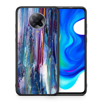 Θήκη Xiaomi Poco F2 Pro Winter Paint από τη Smartfits με σχέδιο στο πίσω μέρος και μαύρο περίβλημα | Xiaomi Poco F2 Pro Winter Paint case with colorful back and black bezels