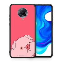 Thumbnail for Θήκη Αγίου Βαλεντίνου Xiaomi Poco F2 Pro Pig Love 1 από τη Smartfits με σχέδιο στο πίσω μέρος και μαύρο περίβλημα | Xiaomi Poco F2 Pro Pig Love 1 case with colorful back and black bezels