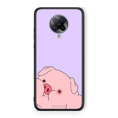 Xiaomi Poco F2 Pro Pig Love 2 Θήκη Αγίου Βαλεντίνου από τη Smartfits με σχέδιο στο πίσω μέρος και μαύρο περίβλημα | Smartphone case with colorful back and black bezels by Smartfits