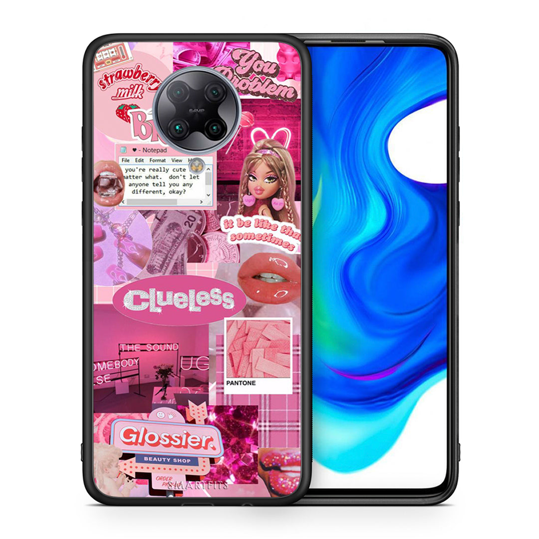 Θήκη Αγίου Βαλεντίνου Xiaomi Poco F2 Pro Pink Love από τη Smartfits με σχέδιο στο πίσω μέρος και μαύρο περίβλημα | Xiaomi Poco F2 Pro Pink Love case with colorful back and black bezels