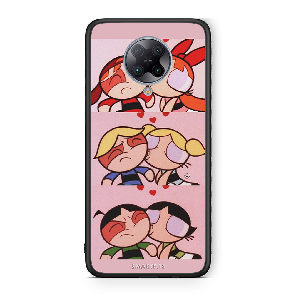 Xiaomi Poco F2 Pro Puff Love Θήκη Αγίου Βαλεντίνου από τη Smartfits με σχέδιο στο πίσω μέρος και μαύρο περίβλημα | Smartphone case with colorful back and black bezels by Smartfits