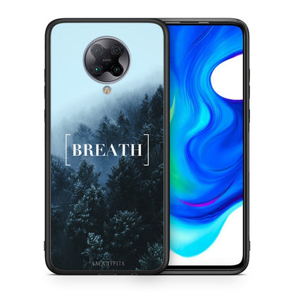 Θήκη Xiaomi Poco F2 Pro Breath Quote από τη Smartfits με σχέδιο στο πίσω μέρος και μαύρο περίβλημα | Xiaomi Poco F2 Pro Breath Quote case with colorful back and black bezels