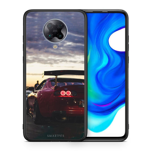 Θήκη Xiaomi Poco F2 Pro Racing Supra από τη Smartfits με σχέδιο στο πίσω μέρος και μαύρο περίβλημα | Xiaomi Poco F2 Pro Racing Supra case with colorful back and black bezels