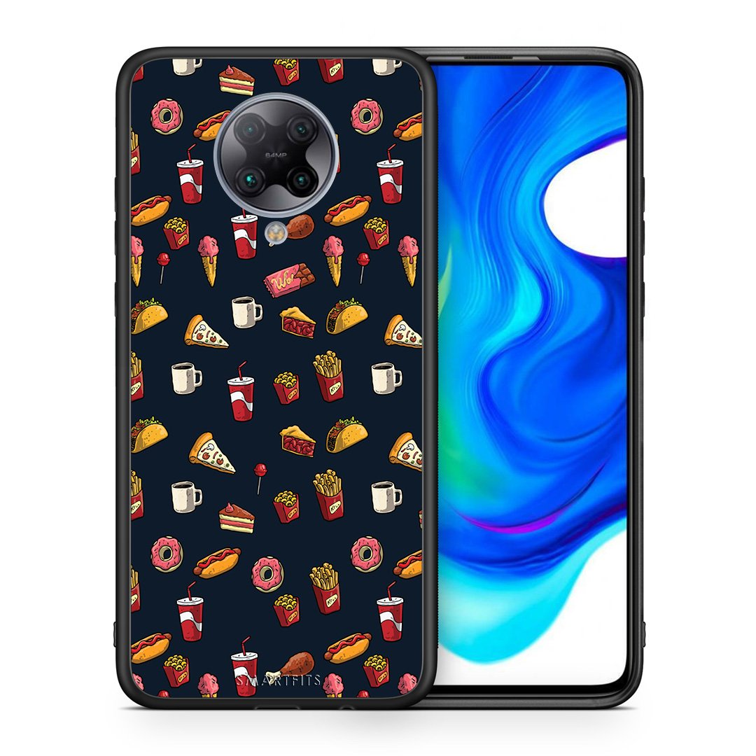 Θήκη Xiaomi Poco F2 Pro Hungry Random από τη Smartfits με σχέδιο στο πίσω μέρος και μαύρο περίβλημα | Xiaomi Poco F2 Pro Hungry Random case with colorful back and black bezels