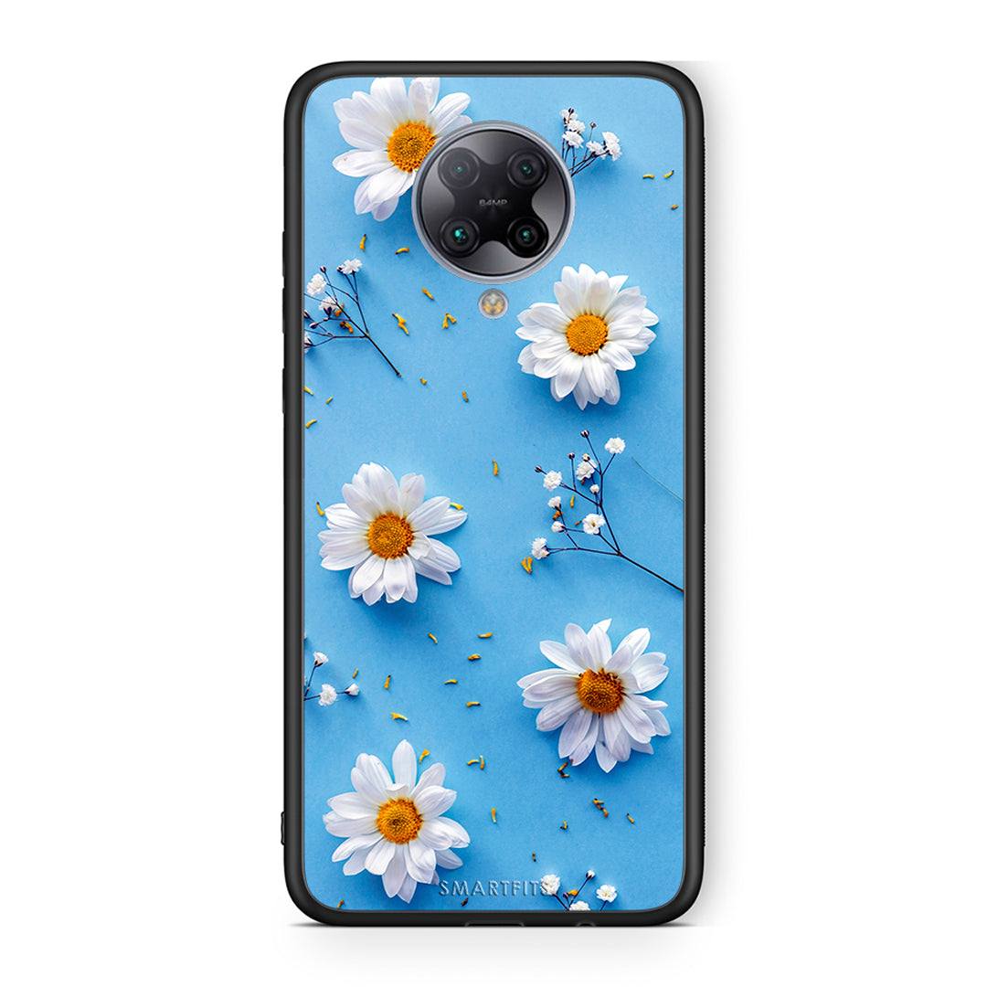 Xiaomi Poco F2 Pro Real Daisies θήκη από τη Smartfits με σχέδιο στο πίσω μέρος και μαύρο περίβλημα | Smartphone case with colorful back and black bezels by Smartfits