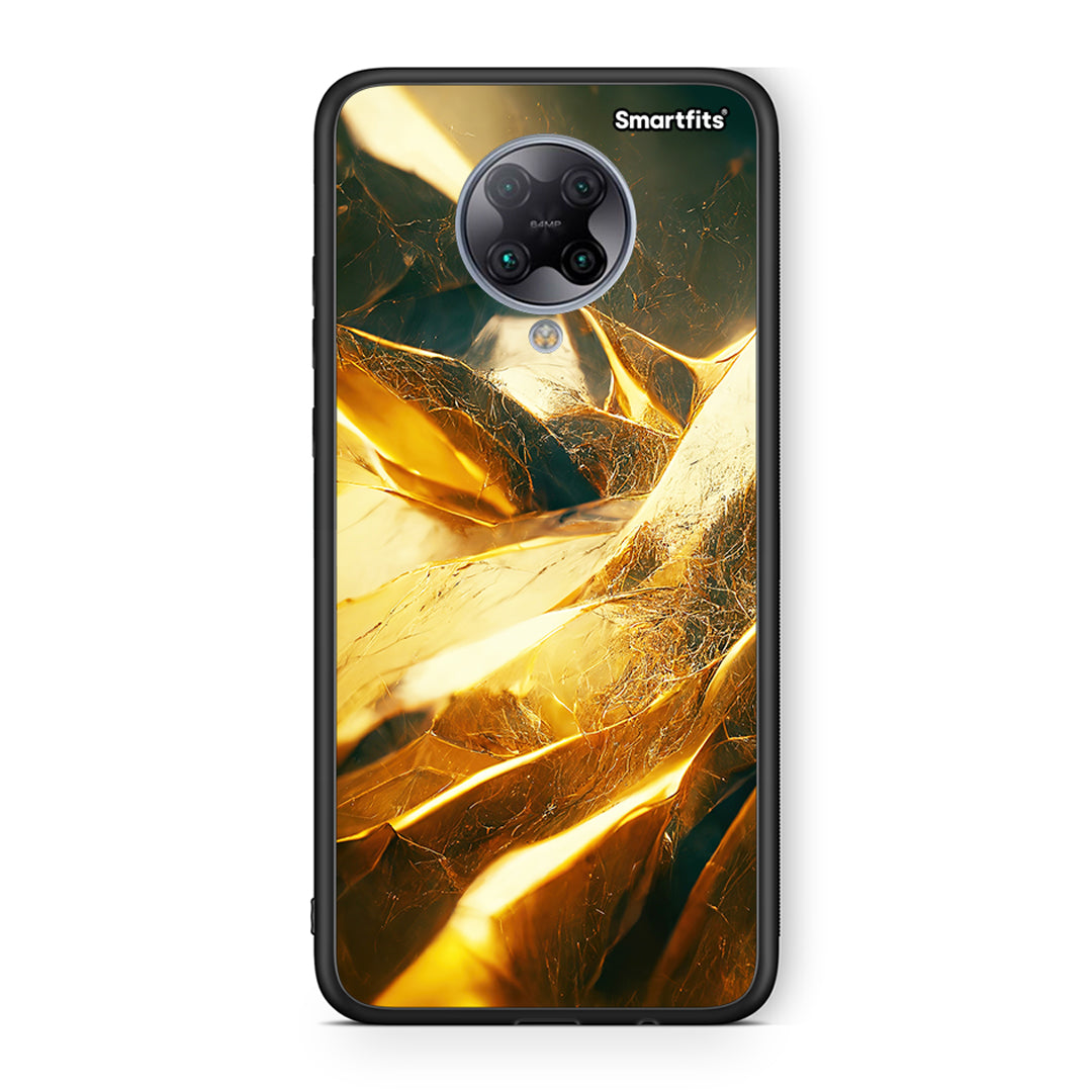 Xiaomi Poco F2 Pro Real Gold θήκη από τη Smartfits με σχέδιο στο πίσω μέρος και μαύρο περίβλημα | Smartphone case with colorful back and black bezels by Smartfits
