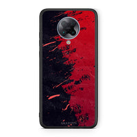 Thumbnail for Xiaomi Poco F2 Pro Red Paint Θήκη Αγίου Βαλεντίνου από τη Smartfits με σχέδιο στο πίσω μέρος και μαύρο περίβλημα | Smartphone case with colorful back and black bezels by Smartfits