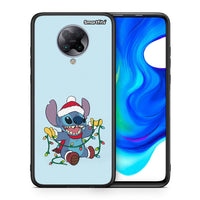 Thumbnail for Θήκη Xiaomi Poco F2 Pro Santa Stich από τη Smartfits με σχέδιο στο πίσω μέρος και μαύρο περίβλημα | Xiaomi Poco F2 Pro Santa Stich case with colorful back and black bezels