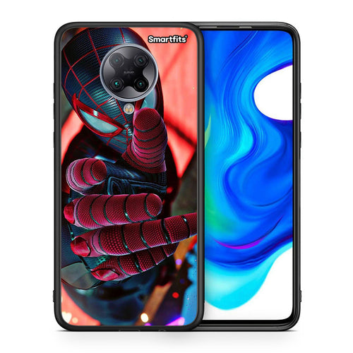 Θήκη Xiaomi Poco F2 Pro Spider Hand από τη Smartfits με σχέδιο στο πίσω μέρος και μαύρο περίβλημα | Xiaomi Poco F2 Pro Spider Hand case with colorful back and black bezels