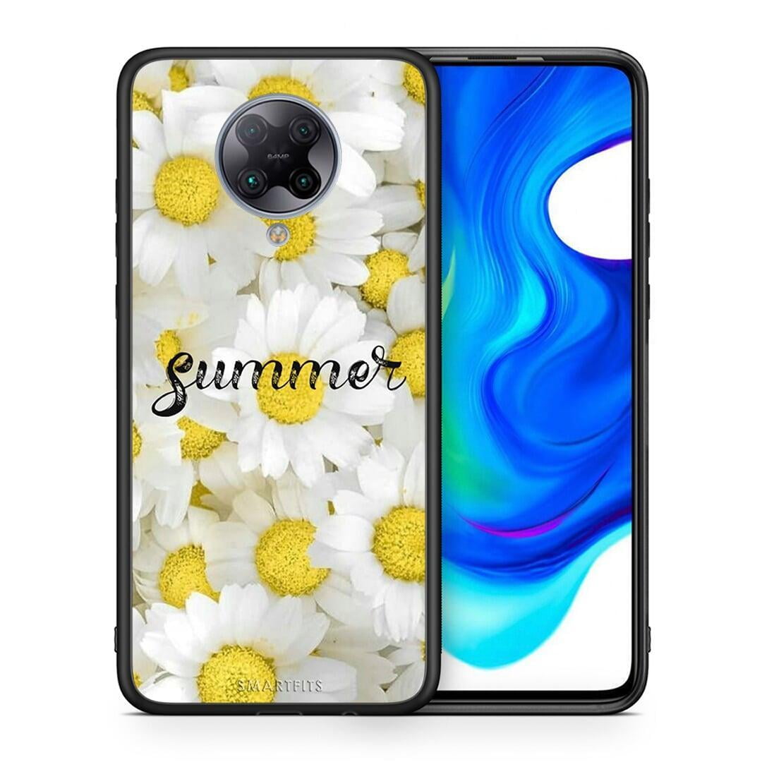 Θήκη Xiaomi Poco F2 Pro Summer Daisies από τη Smartfits με σχέδιο στο πίσω μέρος και μαύρο περίβλημα | Xiaomi Poco F2 Pro Summer Daisies case with colorful back and black bezels