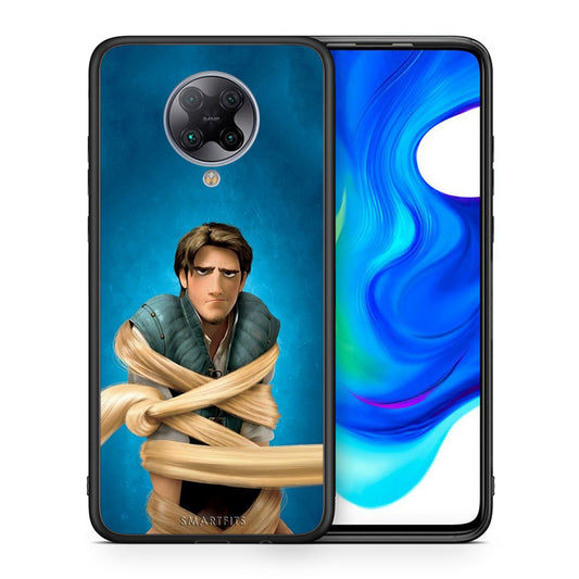 Θήκη Αγίου Βαλεντίνου Xiaomi Poco F2 Pro Tangled 1 από τη Smartfits με σχέδιο στο πίσω μέρος και μαύρο περίβλημα | Xiaomi Poco F2 Pro Tangled 1 case with colorful back and black bezels