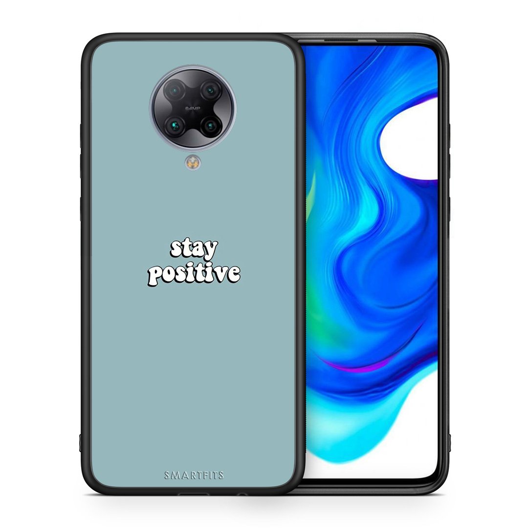 Θήκη Xiaomi Poco F2 Pro Positive Text από τη Smartfits με σχέδιο στο πίσω μέρος και μαύρο περίβλημα | Xiaomi Poco F2 Pro Positive Text case with colorful back and black bezels