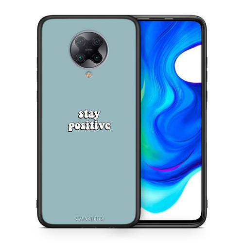 Θήκη Xiaomi Poco F2 Pro Positive Text από τη Smartfits με σχέδιο στο πίσω μέρος και μαύρο περίβλημα | Xiaomi Poco F2 Pro Positive Text case with colorful back and black bezels