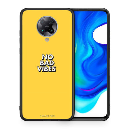 Θήκη Xiaomi Poco F2 Pro Vibes Text από τη Smartfits με σχέδιο στο πίσω μέρος και μαύρο περίβλημα | Xiaomi Poco F2 Pro Vibes Text case with colorful back and black bezels