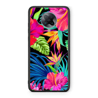 Thumbnail for Xiaomi Poco F2 Pro Tropical Flowers θήκη από τη Smartfits με σχέδιο στο πίσω μέρος και μαύρο περίβλημα | Smartphone case with colorful back and black bezels by Smartfits