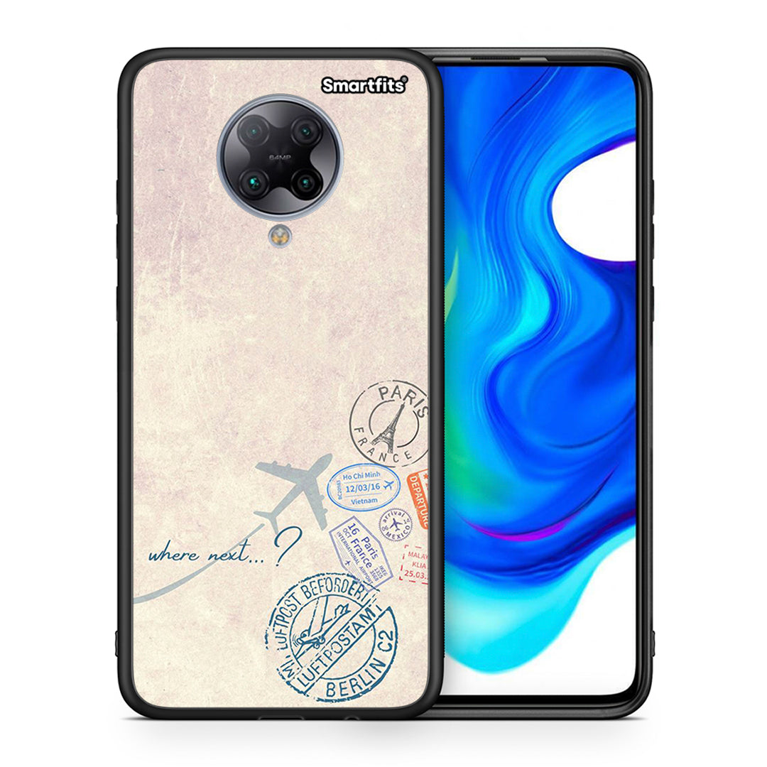 Θήκη Xiaomi Poco F2 Pro Where Next από τη Smartfits με σχέδιο στο πίσω μέρος και μαύρο περίβλημα | Xiaomi Poco F2 Pro Where Next case with colorful back and black bezels