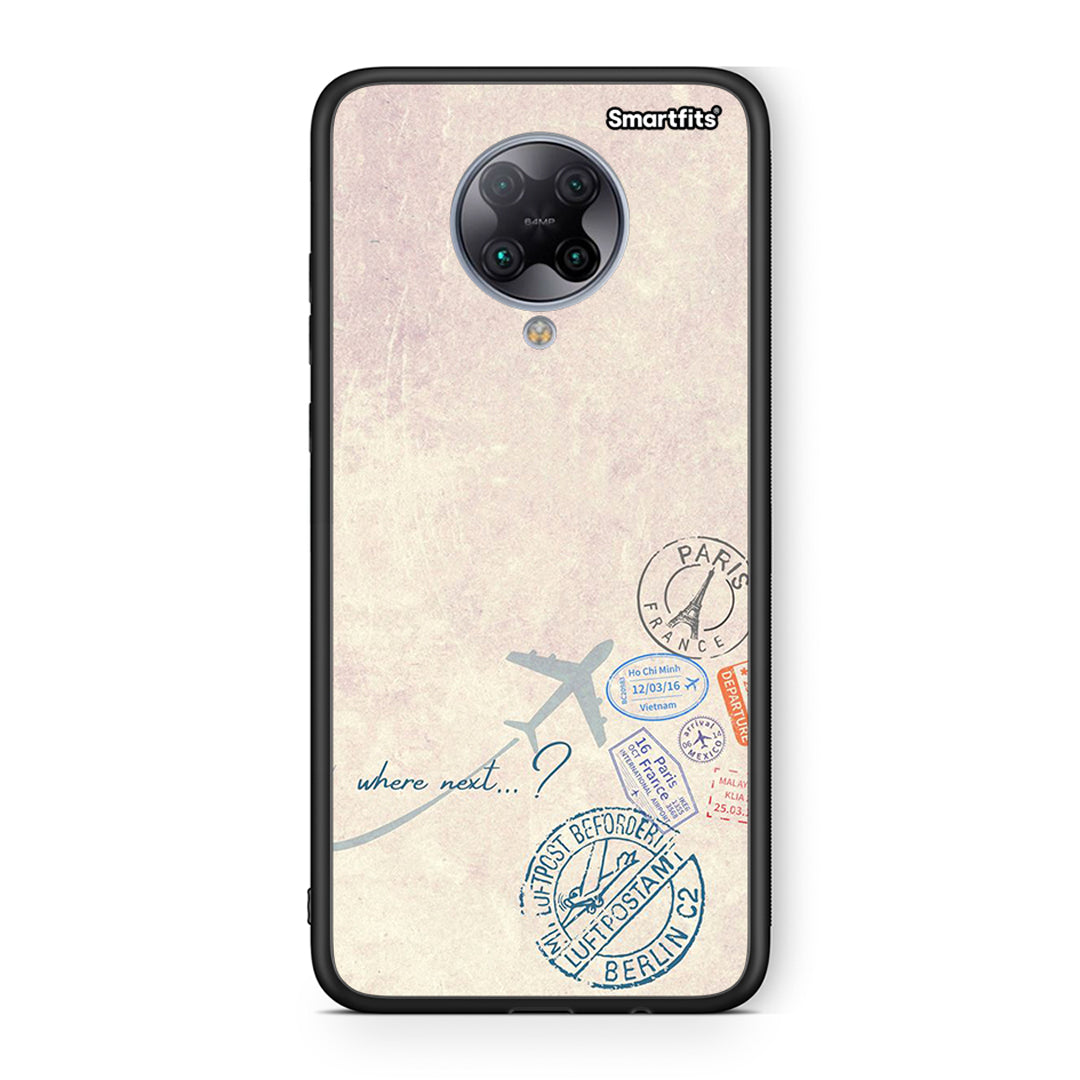 Xiaomi Poco F2 Pro Where Next Θήκη από τη Smartfits με σχέδιο στο πίσω μέρος και μαύρο περίβλημα | Smartphone case with colorful back and black bezels by Smartfits