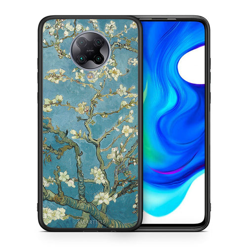 Θήκη Xiaomi Poco F2 Pro White Blossoms από τη Smartfits με σχέδιο στο πίσω μέρος και μαύρο περίβλημα | Xiaomi Poco F2 Pro White Blossoms case with colorful back and black bezels