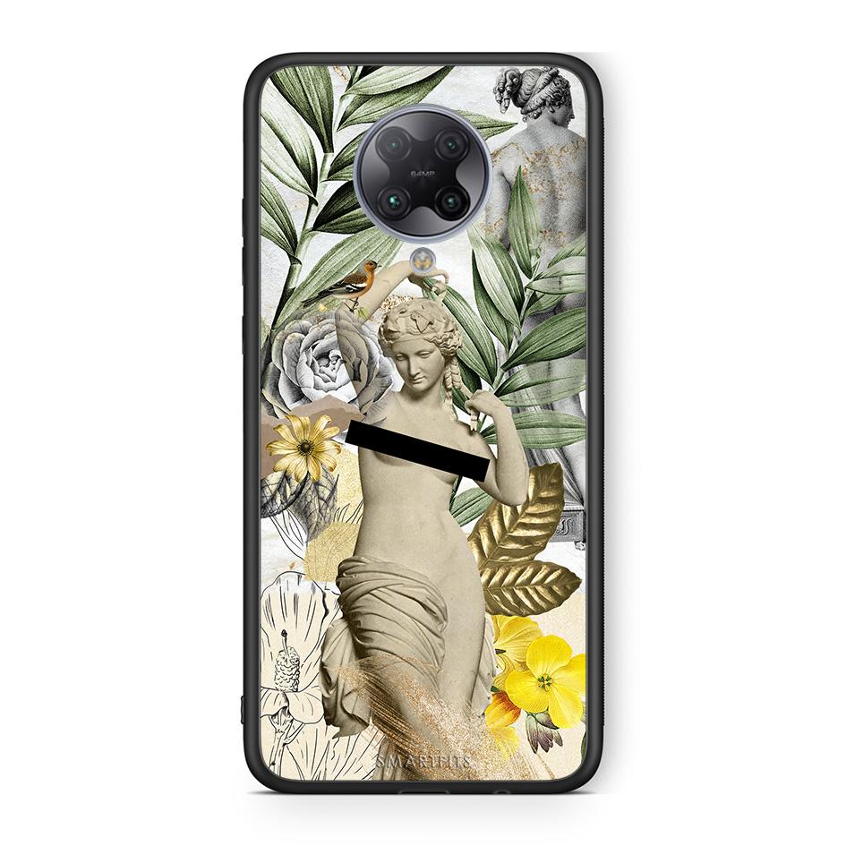 Xiaomi Poco F2 Pro Woman Statue θήκη από τη Smartfits με σχέδιο στο πίσω μέρος και μαύρο περίβλημα | Smartphone case with colorful back and black bezels by Smartfits