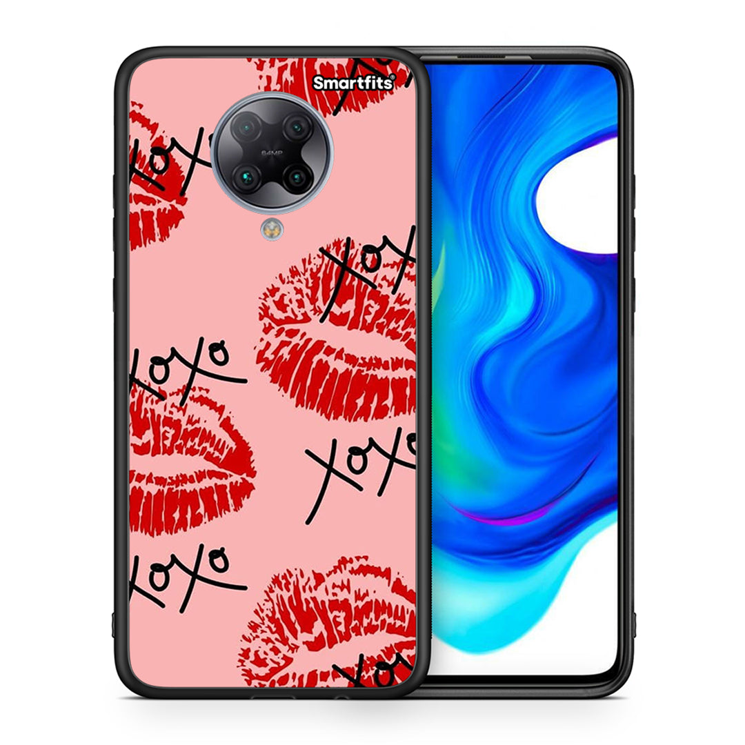 Θήκη Xiaomi Poco F2 Pro XOXO Lips από τη Smartfits με σχέδιο στο πίσω μέρος και μαύρο περίβλημα | Xiaomi Poco F2 Pro XOXO Lips case with colorful back and black bezels