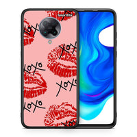 Thumbnail for Θήκη Xiaomi Poco F2 Pro XOXO Lips από τη Smartfits με σχέδιο στο πίσω μέρος και μαύρο περίβλημα | Xiaomi Poco F2 Pro XOXO Lips case with colorful back and black bezels