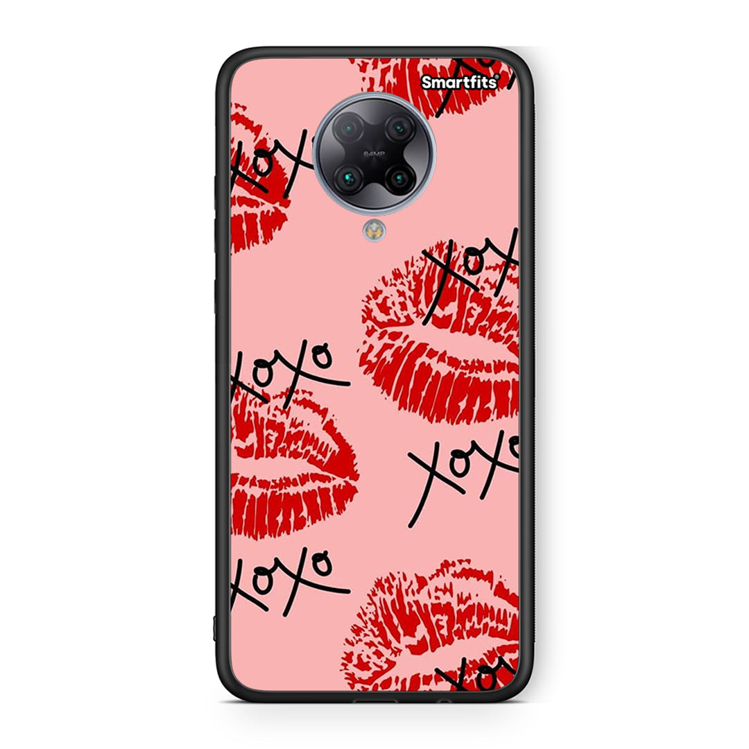 Xiaomi Poco F2 Pro XOXO Lips θήκη από τη Smartfits με σχέδιο στο πίσω μέρος και μαύρο περίβλημα | Smartphone case with colorful back and black bezels by Smartfits