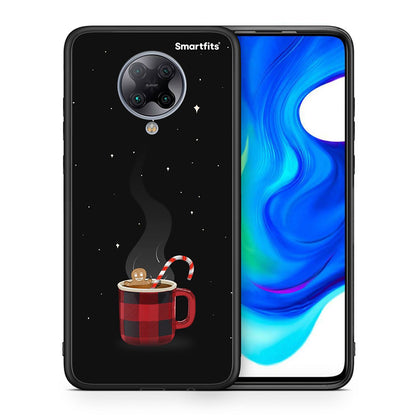 Θήκη Xiaomi Poco F2 Pro Xmas Bathing από τη Smartfits με σχέδιο στο πίσω μέρος και μαύρο περίβλημα | Xiaomi Poco F2 Pro Xmas Bathing case with colorful back and black bezels