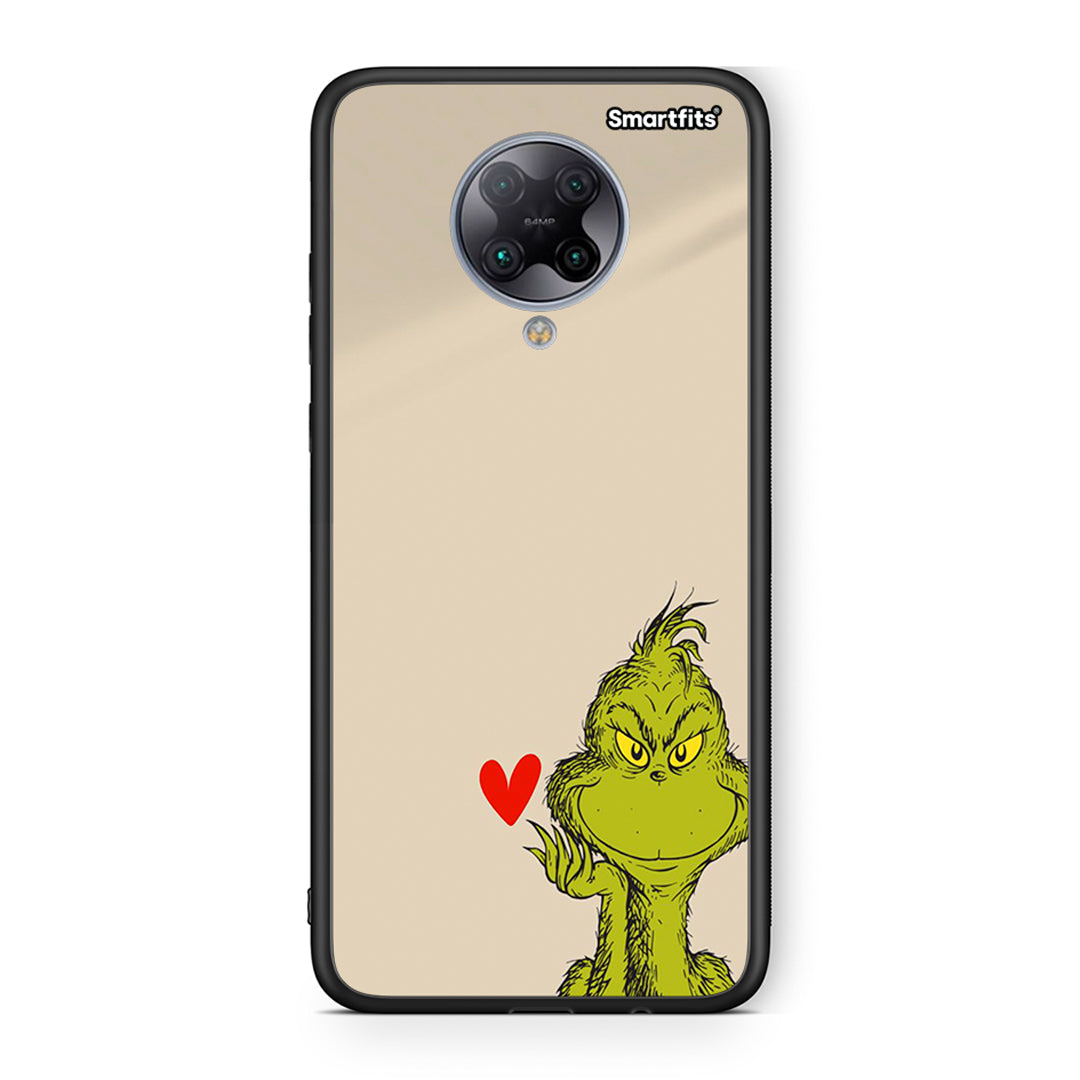 Xiaomi Poco F2 Pro Xmas Grinch θήκη από τη Smartfits με σχέδιο στο πίσω μέρος και μαύρο περίβλημα | Smartphone case with colorful back and black bezels by Smartfits