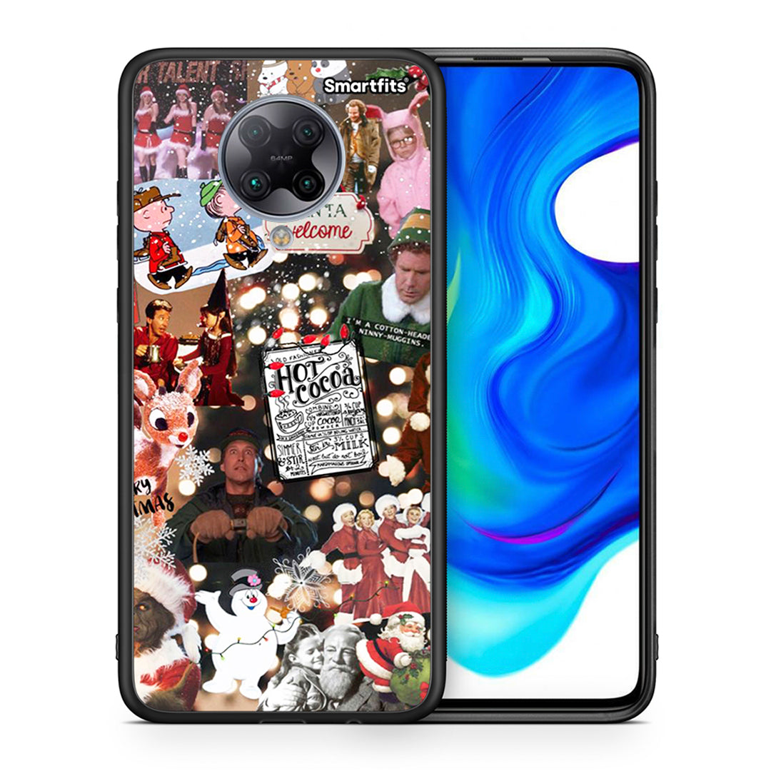 Θήκη Xiaomi Poco F2 Pro Xmas Movies από τη Smartfits με σχέδιο στο πίσω μέρος και μαύρο περίβλημα | Xiaomi Poco F2 Pro Xmas Movies case with colorful back and black bezels