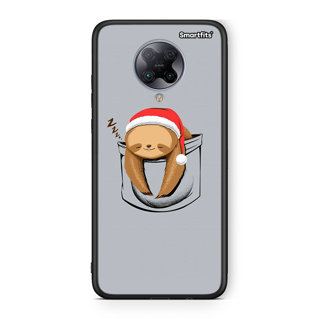 Xiaomi Poco F2 Pro Xmas Zzzz θήκη από τη Smartfits με σχέδιο στο πίσω μέρος και μαύρο περίβλημα | Smartphone case with colorful back and black bezels by Smartfits