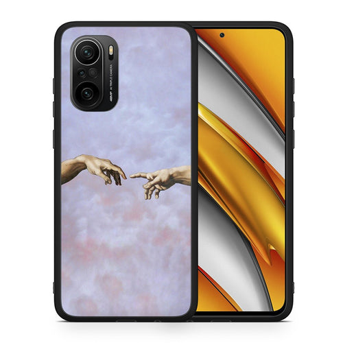 Θήκη Xiaomi Poco F3 Adam Hand από τη Smartfits με σχέδιο στο πίσω μέρος και μαύρο περίβλημα | Xiaomi Poco F3 Adam Hand case with colorful back and black bezels