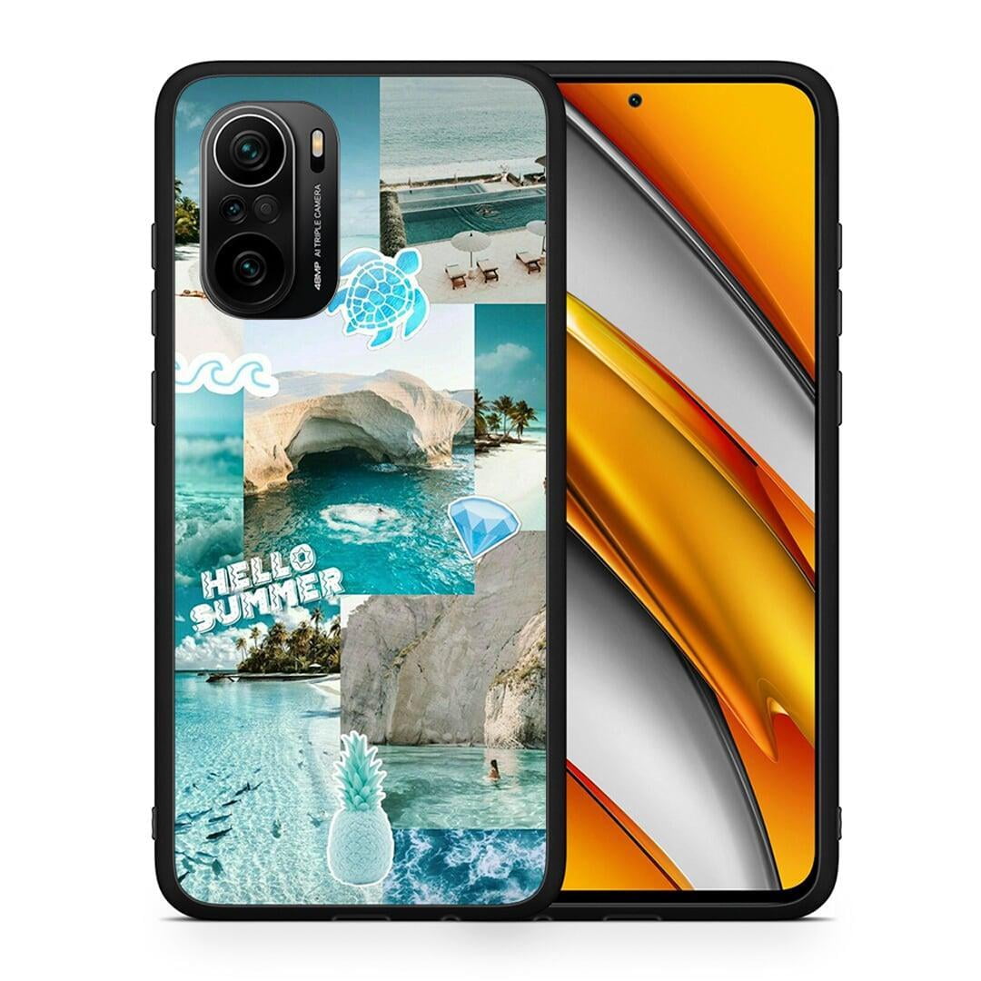 Θήκη Xiaomi Poco F3 Aesthetic Summer από τη Smartfits με σχέδιο στο πίσω μέρος και μαύρο περίβλημα | Xiaomi Poco F3 Aesthetic Summer case with colorful back and black bezels