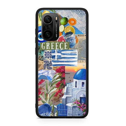 Xiaomi Poco F3 All Greek Θήκη από τη Smartfits με σχέδιο στο πίσω μέρος και μαύρο περίβλημα | Smartphone case with colorful back and black bezels by Smartfits
