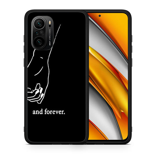 Θήκη Αγίου Βαλεντίνου Xiaomi Poco F3 Always & Forever 2 από τη Smartfits με σχέδιο στο πίσω μέρος και μαύρο περίβλημα | Xiaomi Poco F3 Always & Forever 2 case with colorful back and black bezels