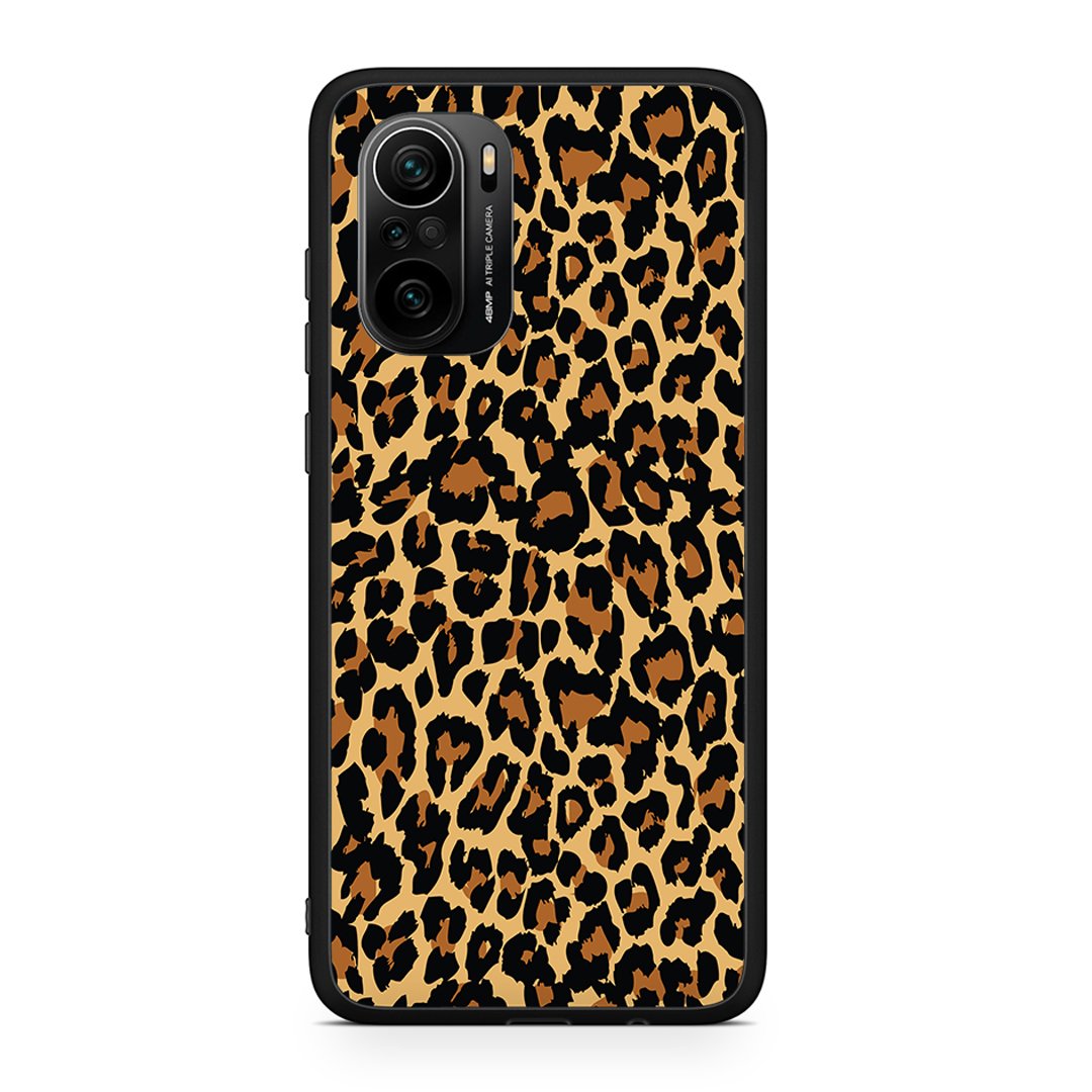 Xiaomi Mi 11i Leopard Animal θήκη από τη Smartfits με σχέδιο στο πίσω μέρος και μαύρο περίβλημα | Smartphone case with colorful back and black bezels by Smartfits