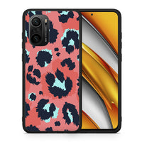 Thumbnail for Θήκη Xiaomi Mi 11i Pink Leopard Animal από τη Smartfits με σχέδιο στο πίσω μέρος και μαύρο περίβλημα | Xiaomi Mi 11i Pink Leopard Animal case with colorful back and black bezels