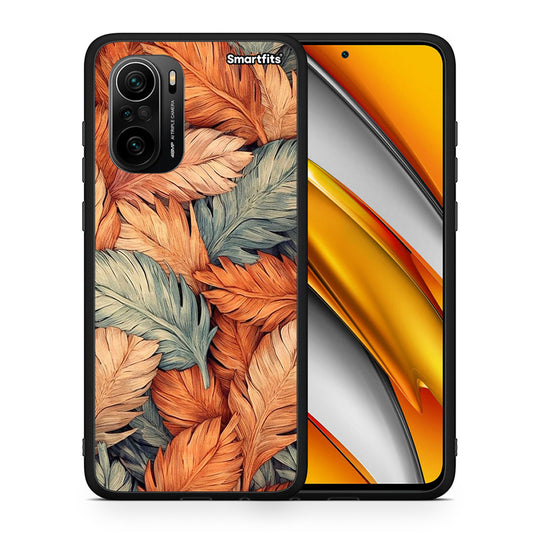 Θήκη Xiaomi Poco F3 Autumn Leaves από τη Smartfits με σχέδιο στο πίσω μέρος και μαύρο περίβλημα | Xiaomi Poco F3 Autumn Leaves case with colorful back and black bezels
