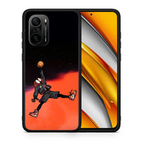 Thumbnail for Θήκη Xiaomi Poco F3 Basketball Hero από τη Smartfits με σχέδιο στο πίσω μέρος και μαύρο περίβλημα | Xiaomi Poco F3 Basketball Hero case with colorful back and black bezels