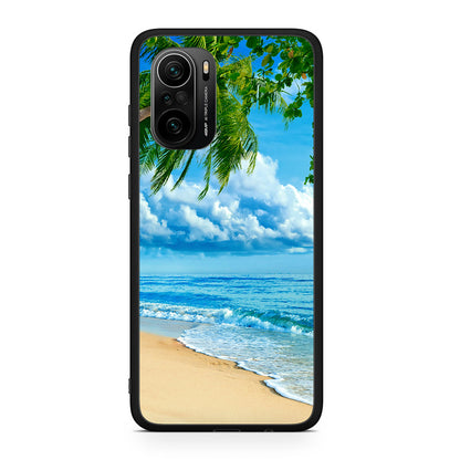 Xiaomi Poco F3 Beautiful Beach θήκη από τη Smartfits με σχέδιο στο πίσω μέρος και μαύρο περίβλημα | Smartphone case with colorful back and black bezels by Smartfits
