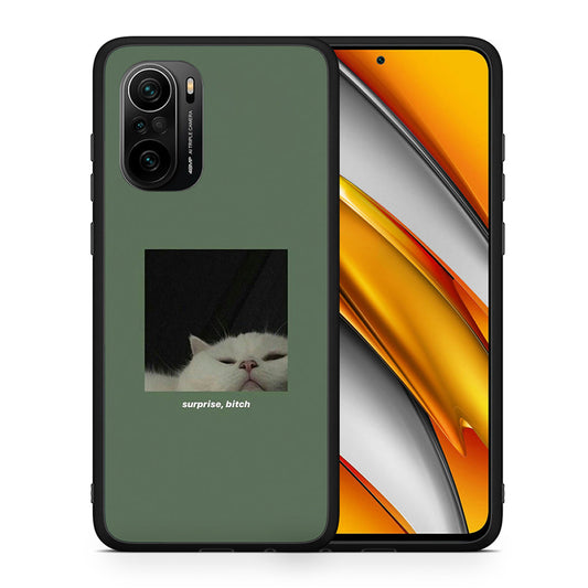 Θήκη Xiaomi Mi 11i Bitch Surprise από τη Smartfits με σχέδιο στο πίσω μέρος και μαύρο περίβλημα | Xiaomi Mi 11i Bitch Surprise case with colorful back and black bezels