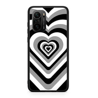 Thumbnail for Xiaomi Poco F3 Black Hearts θήκη από τη Smartfits με σχέδιο στο πίσω μέρος και μαύρο περίβλημα | Smartphone case with colorful back and black bezels by Smartfits