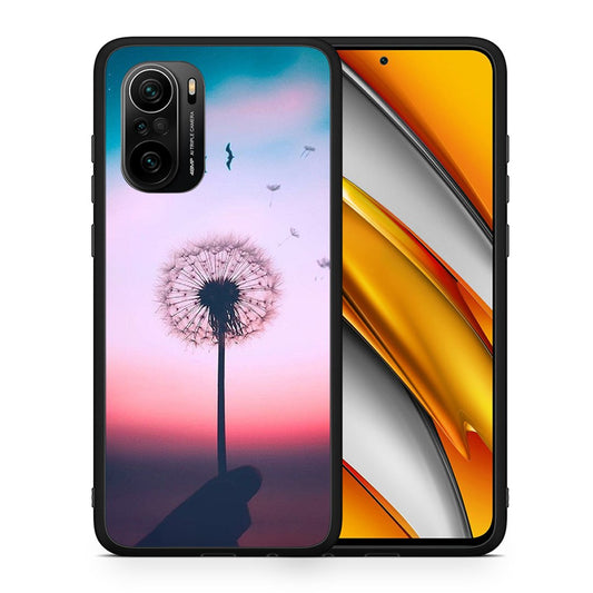 Θήκη Xiaomi Poco F3 Wish Boho από τη Smartfits με σχέδιο στο πίσω μέρος και μαύρο περίβλημα | Xiaomi Poco F3 Wish Boho case with colorful back and black bezels