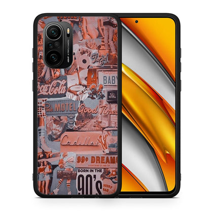 Θήκη Xiaomi Poco F3 Born In 90s από τη Smartfits με σχέδιο στο πίσω μέρος και μαύρο περίβλημα | Xiaomi Poco F3 Born In 90s case with colorful back and black bezels