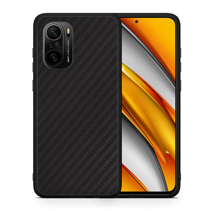 Θήκη Xiaomi Poco F3 Carbon Black από τη Smartfits με σχέδιο στο πίσω μέρος και μαύρο περίβλημα | Xiaomi Poco F3 Carbon Black case with colorful back and black bezels
