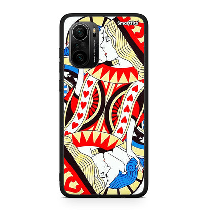 Xiaomi Poco F3 Card Love θήκη από τη Smartfits με σχέδιο στο πίσω μέρος και μαύρο περίβλημα | Smartphone case with colorful back and black bezels by Smartfits