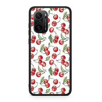 Thumbnail for Xiaomi Poco F3 Cherry Summer θήκη από τη Smartfits με σχέδιο στο πίσω μέρος και μαύρο περίβλημα | Smartphone case with colorful back and black bezels by Smartfits